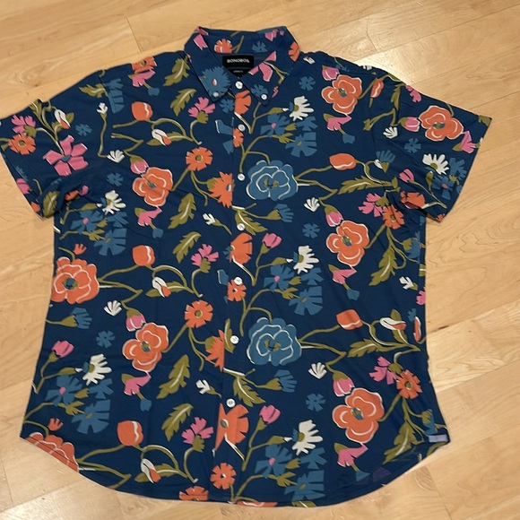 Bonobos Men's Short Sleeve Floral Abstract Print Standard Fit Polo Shirt - Picture 2 of 6